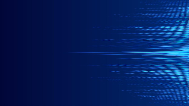 internettechnologieachtergrond met gloeiende lijnen die zich naar links uitstrekken