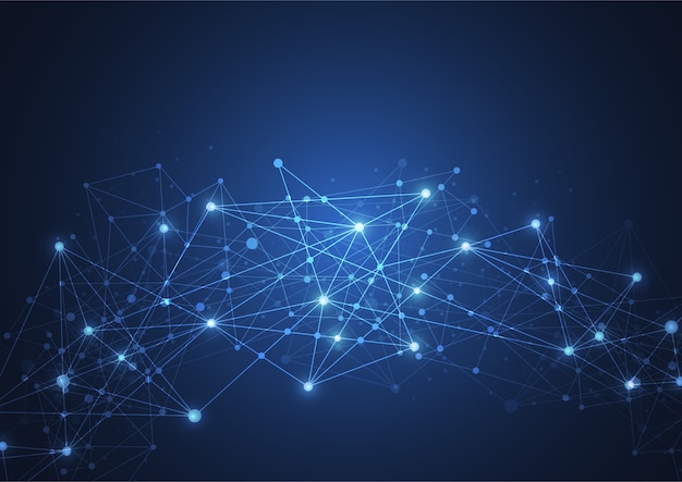 Internetverbinding, abstract gevoel voor wetenschap