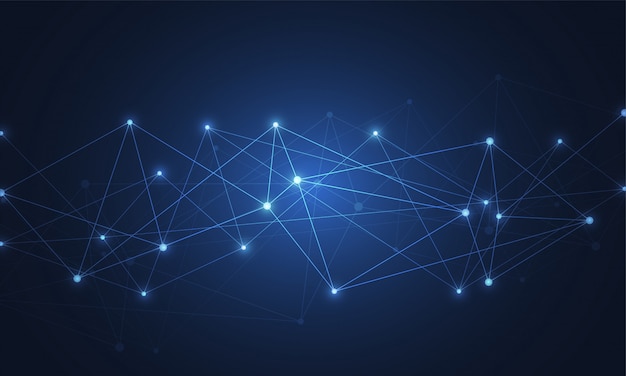 Vector internetverbinding, abstract gevoel voor wetenschap