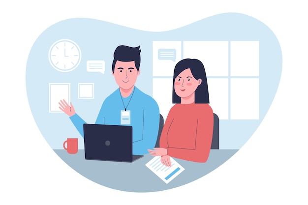 internship job illustration