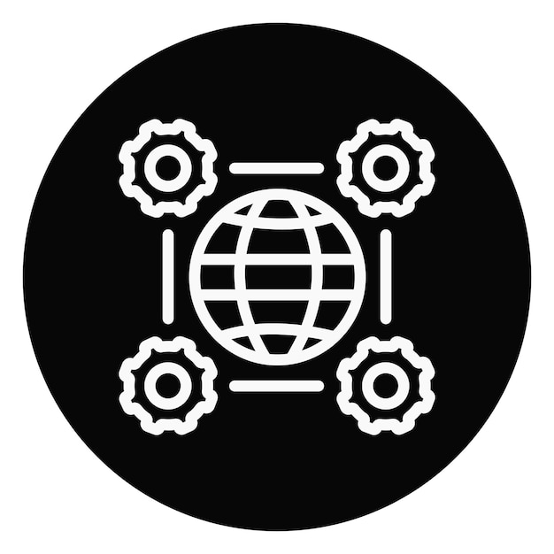 Interoperabiliteitsvectorillustratie van het netwerk