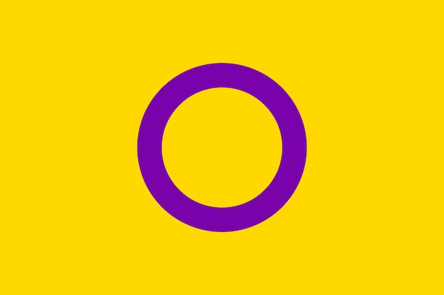 Vector intersex pride-vlag