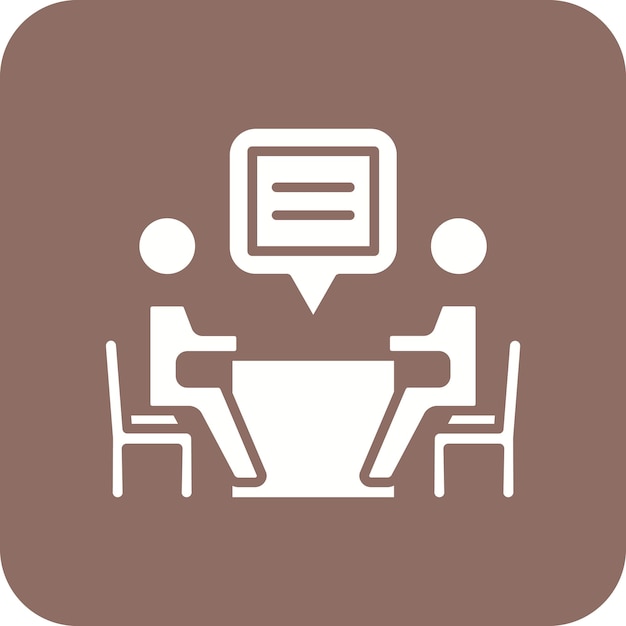 Interview icon vector image Can be used for Project Management
