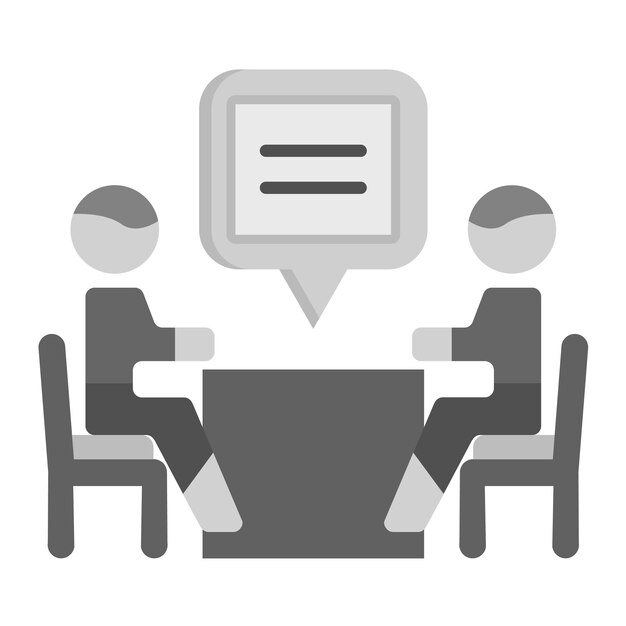 Interview icon vector image Can be used for Project Management