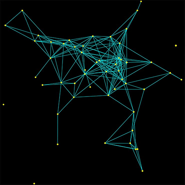 Vector intricate abstract lines and random shapes on a dark background creating a bold and modern aesthetic