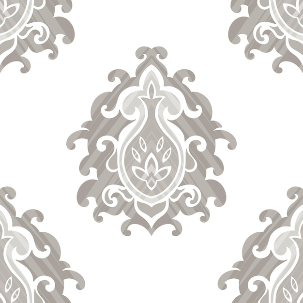 intricate beige damask floral pattern