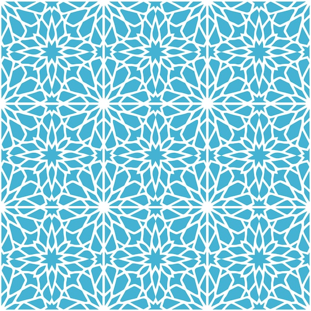 intricate blue floral pattern