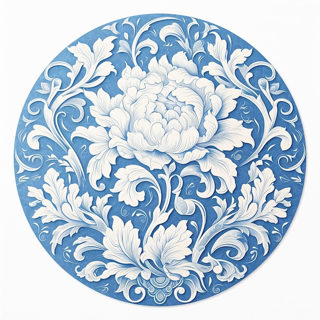 Vector intricate chinese floral medallion patterns