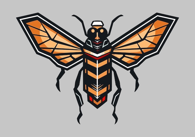 Vector intricate insect illustrations in handdrawn style perfect for captivating logo designs