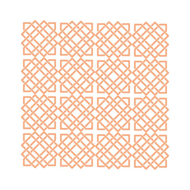 Intricate Interlaced Geometric Tile