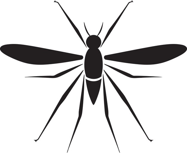 Intricate mosquito icon abstract mosquito symbolism