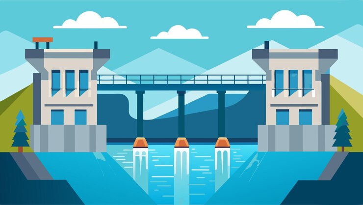 Vector an intricate system of gates and spillways allows for precise control of the water levels maximizing