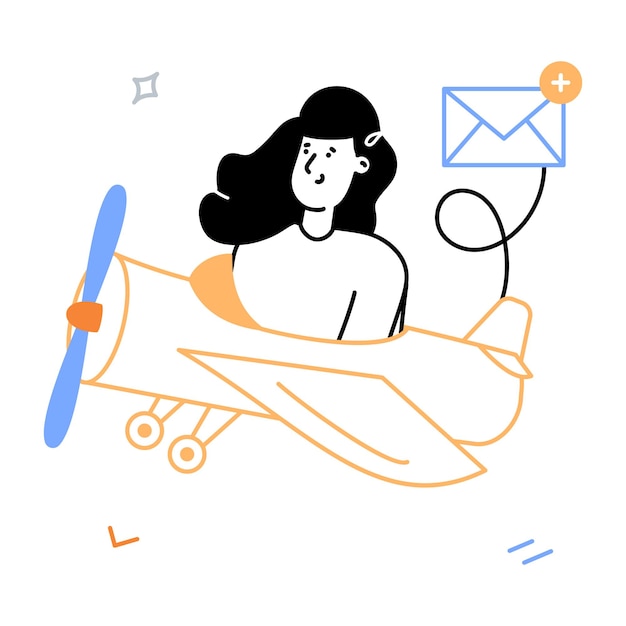 Introducing the customizable sketchy illustration of email delivered