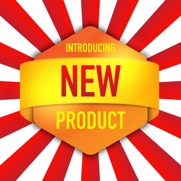 Vector introducing new product background design