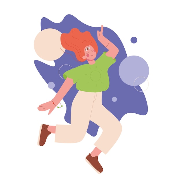 intuition vector illustration creative person intuitive approach third eye way of thinking