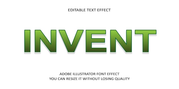 Invent Simple Text Effect Font