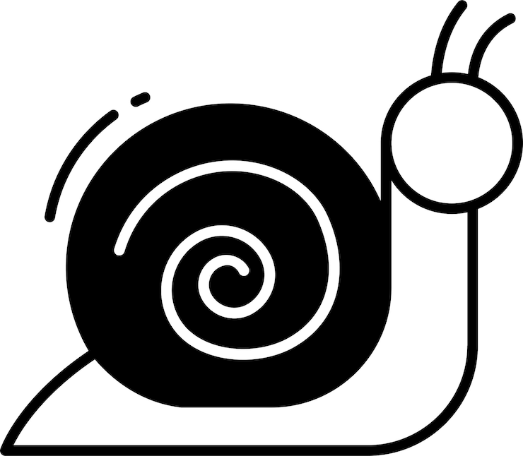 Vector invertebrate glyph and line vector illustration