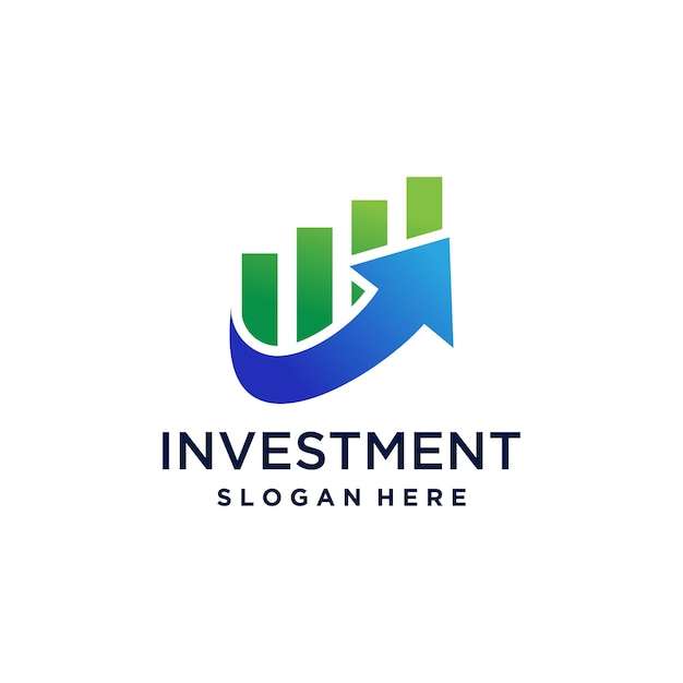Investeringslogo vector met modern creatief idee