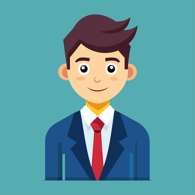 Investment Banker Vector Character Flat Style Illustratie