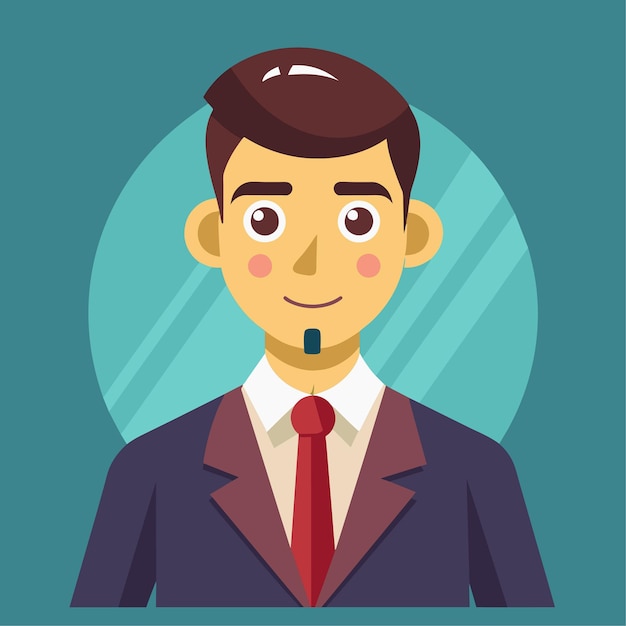 Investment Banker Vector Character Flat Style Illustratie