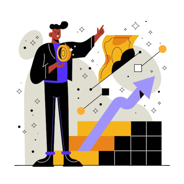 Investment and business opportunity illustration