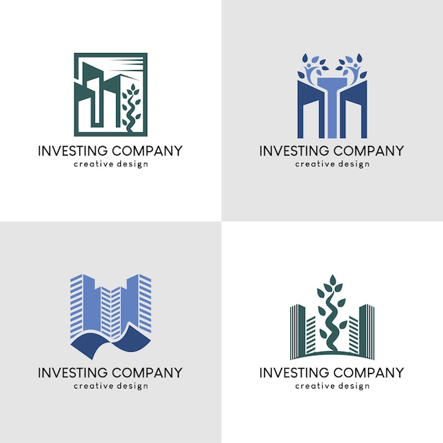 Investment company logo design collection