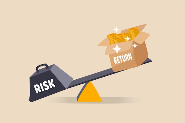 Investment high-risk high expected return illustration