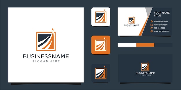 Vector investment logo design tample