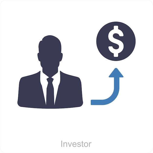 Investor and funding icon concept