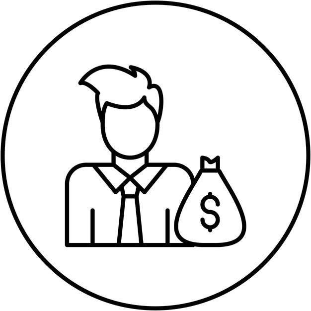 Investor icon vector image can be used for investing