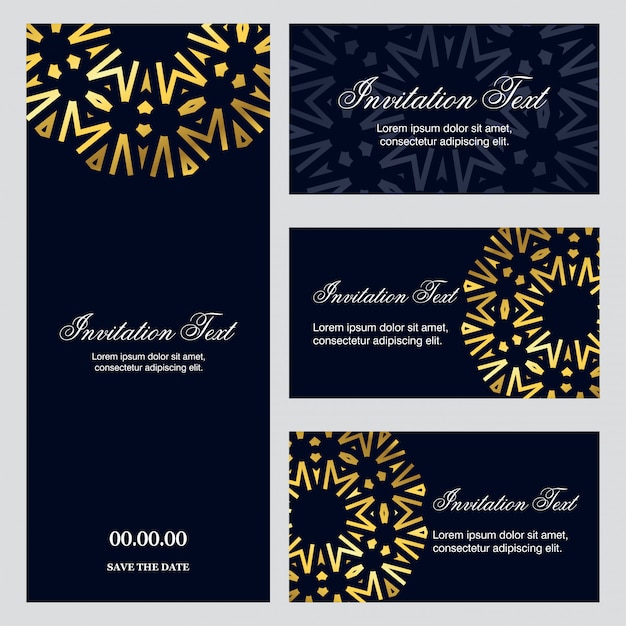 Invitation card creative design