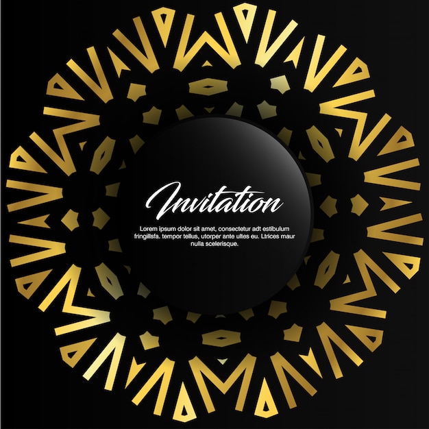 Invitation card creative design