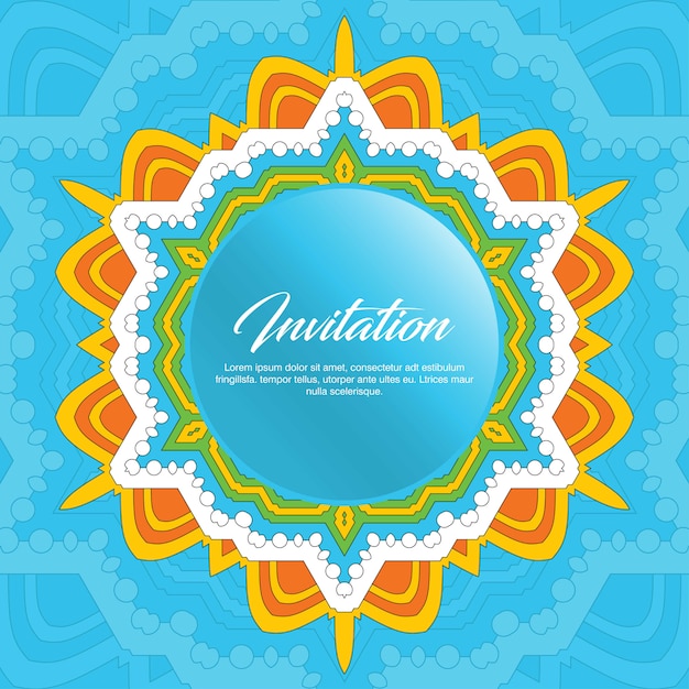 Invitation card creative design