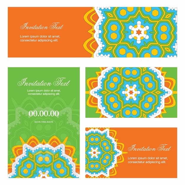 Invitation card creative design