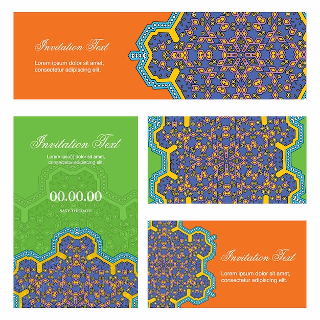 Invitation card creative design