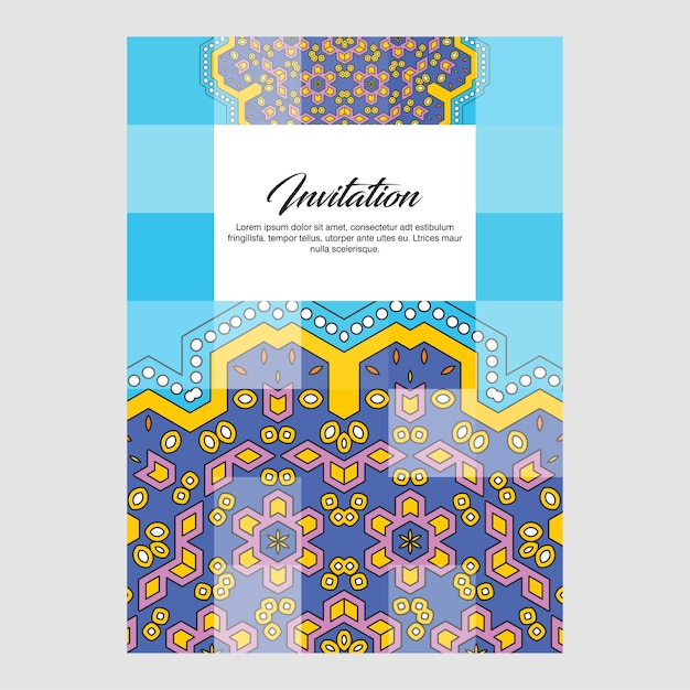 Invitation card creative design