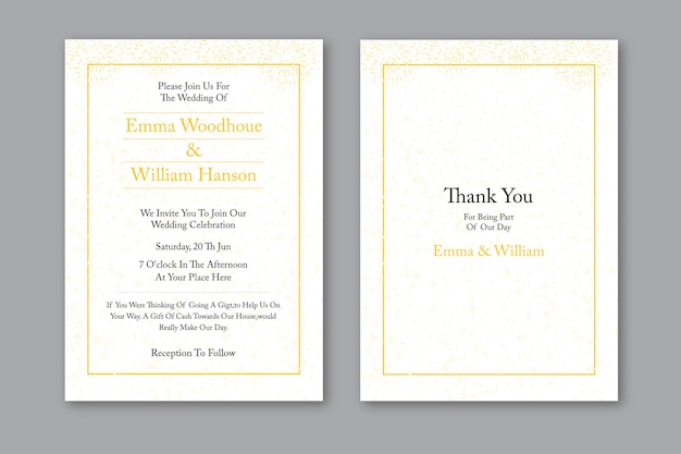 Invitation card design layout