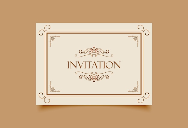 Invitation card design