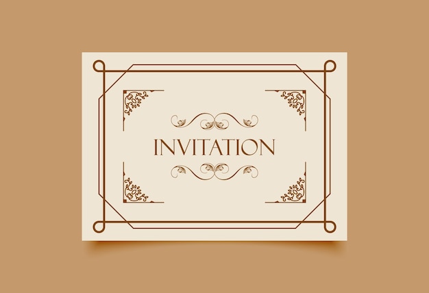 Vector invitation card design