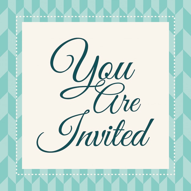 Vector invitation card