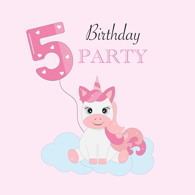 An invitation to the fifth birthday