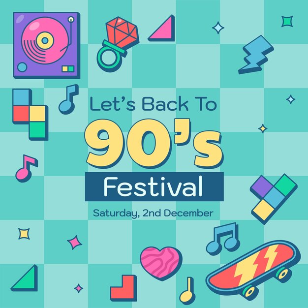 Invitation to nineties festival