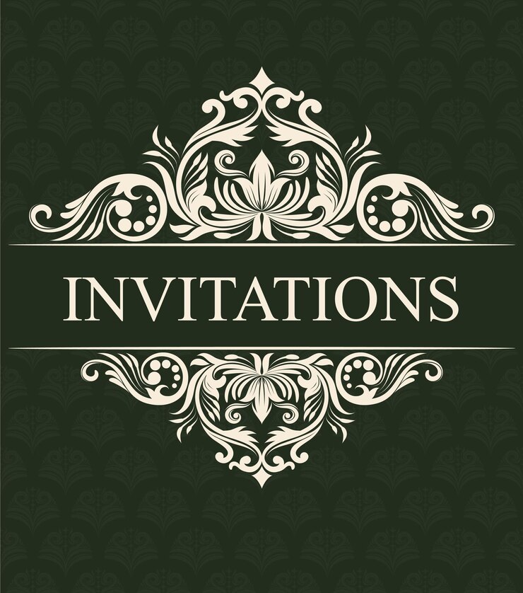 Vector invitation ornamental style