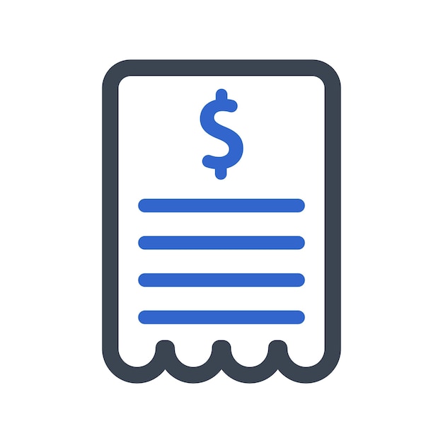 Invoice bill icon