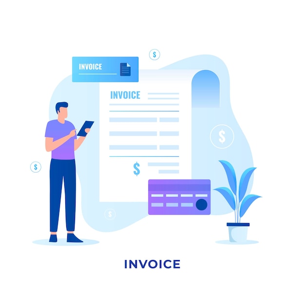 invoice concept.