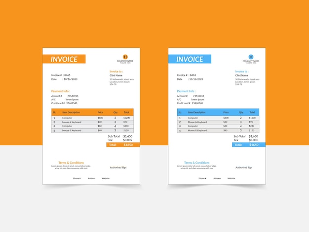 Invoice design your business