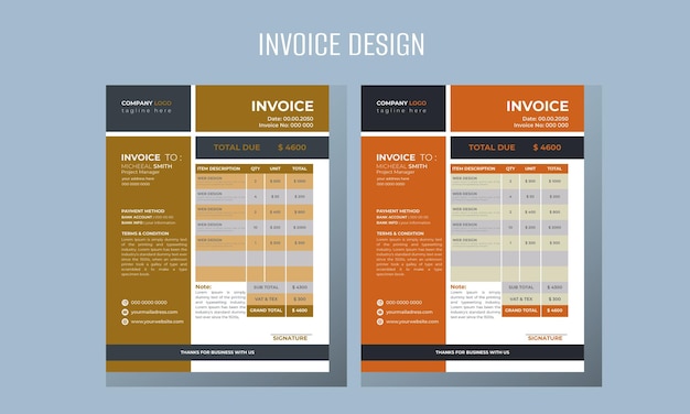 Invoice design