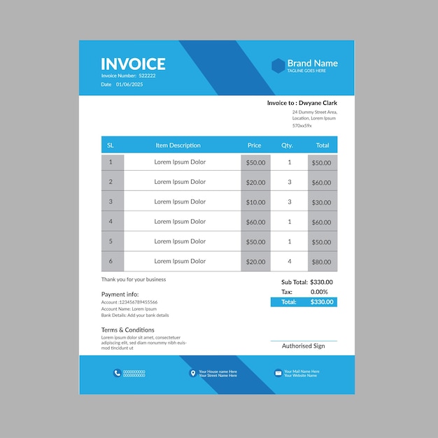 Invoice design