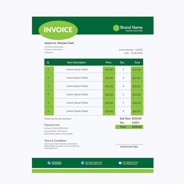 invoice design