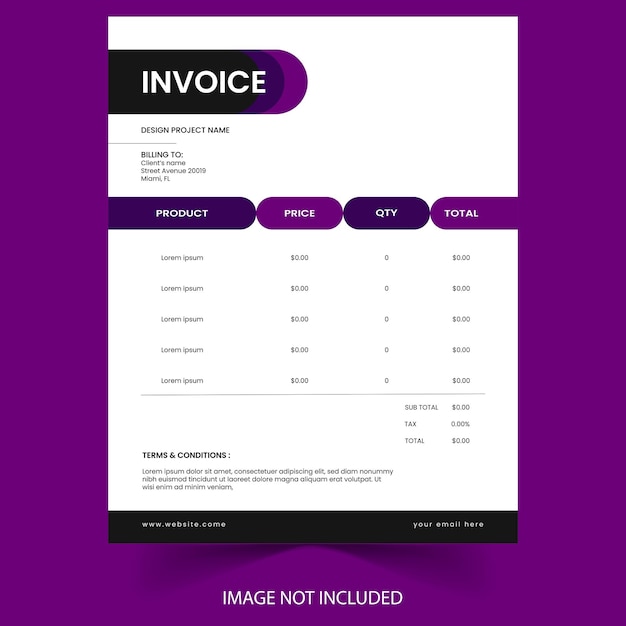 invoice design